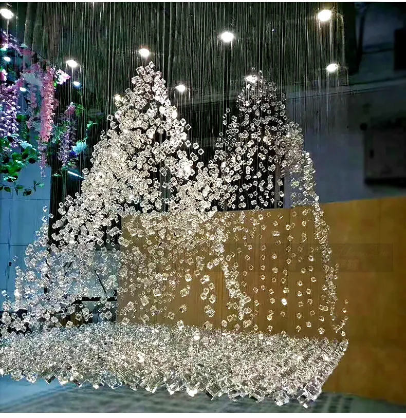 Крупная Инженерная люстра на заказ гостиничная вилла Клубное освещение для лба