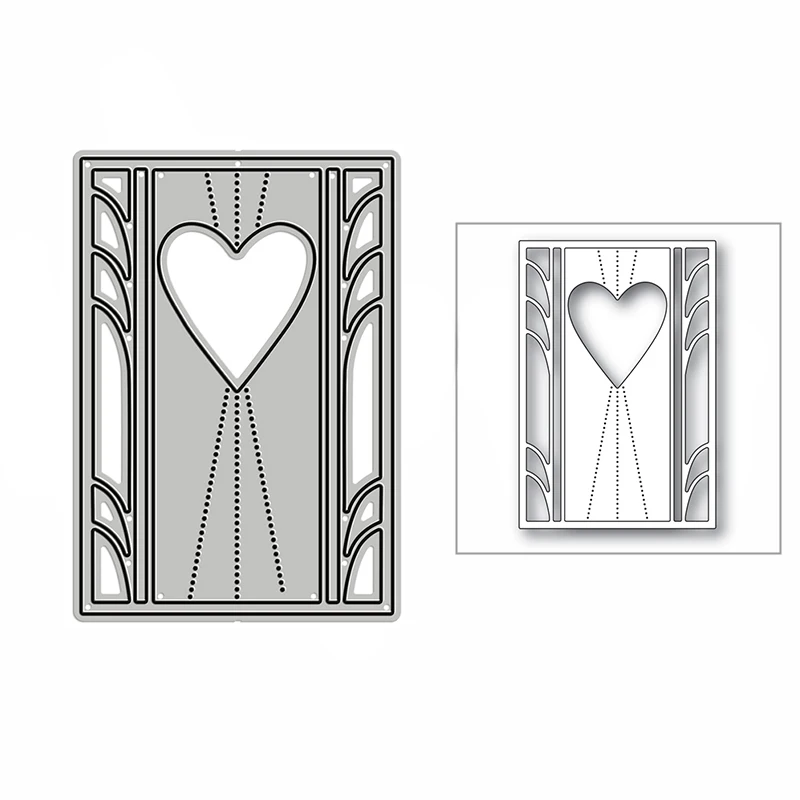 

Beautiful Love Door Building New Metal Cutting Dies for Scrapbooking Paper Craft and Card Making Embossing Decor No Stamps 2021