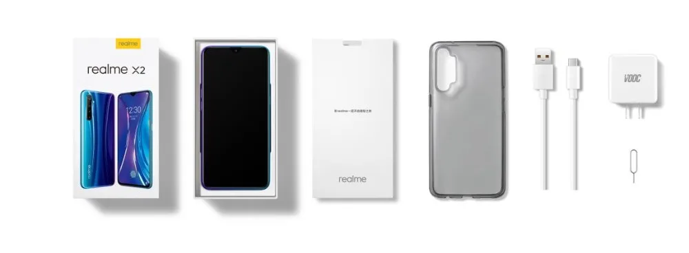Realme X2 8G 128G Snapdragon 730G 64MP камера 6,4 ''полный экран NFC OPPO мобильный телефон VOOC 30W быстрое зарядное устройство мобильный телефон