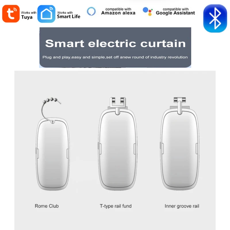 

Tuya BT Curtain Driver Robot With Llumination And Temperature Sensing Smart Home Via Smart Life Works With Alexa Google Home
