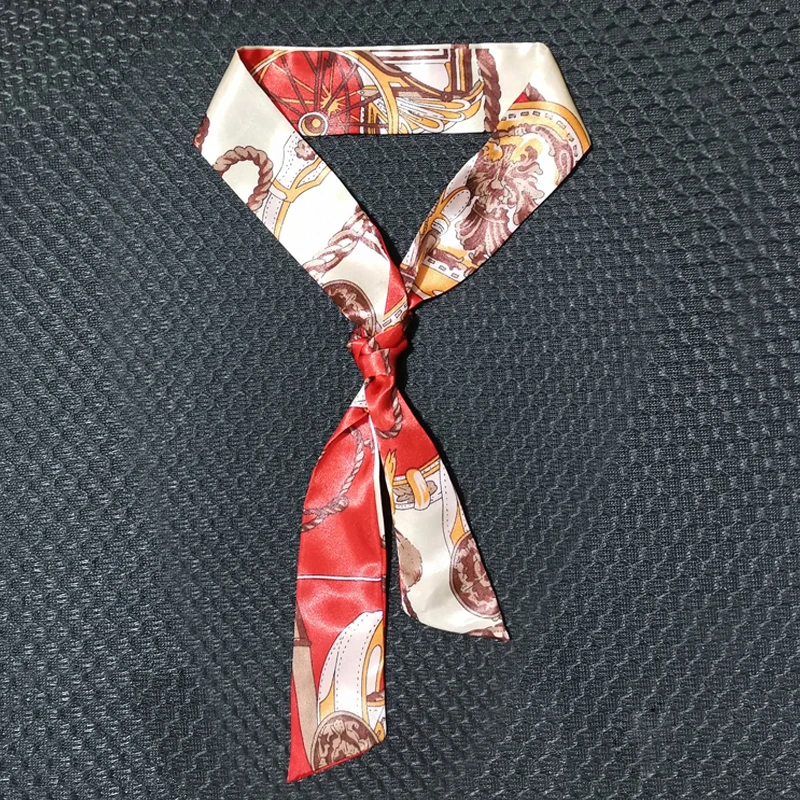 

New Silk Scarf For Women Hair Band Riband Bag Decoration Ribbon Tie Spring Summer Fashion Hair Accessorie Long Ribbon Ponytail