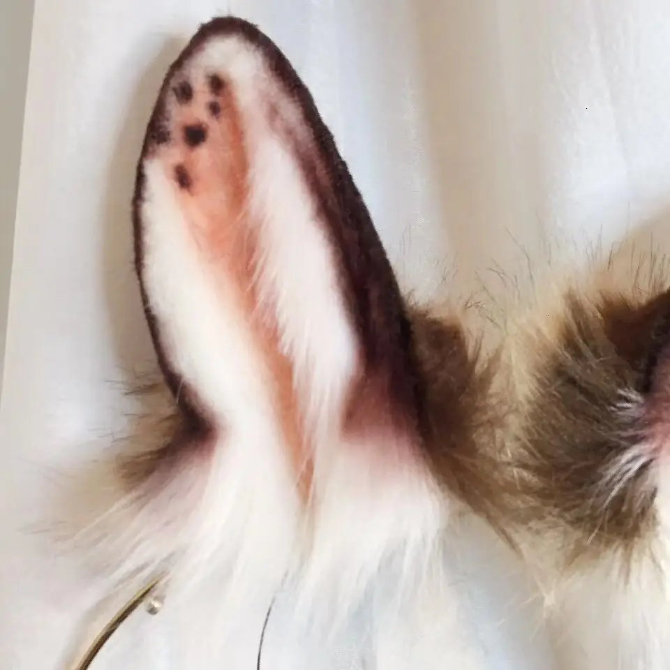 Новинка обруч для волос MMGG в виде шоколадных кроличьих ушек стиле зверя головной