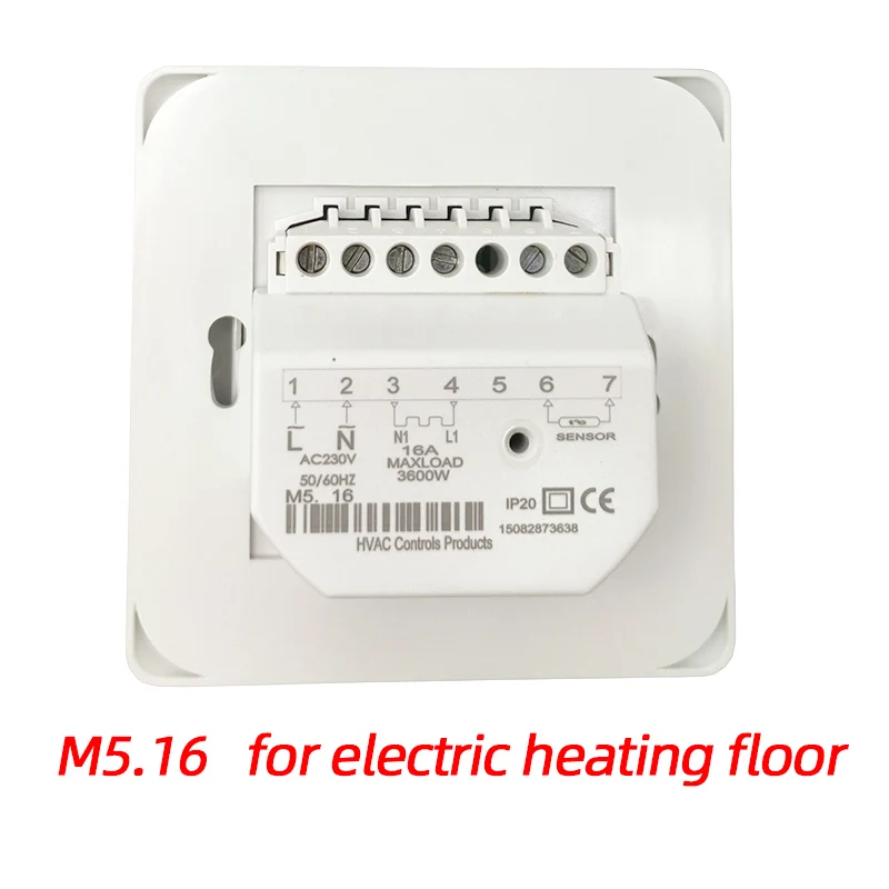M5.16 electric M5 может отправить из России электрическое Напольное отопление ручной термостат ручной теплый пол система отопления регулятор температуры - Цвет: M5.16 electric