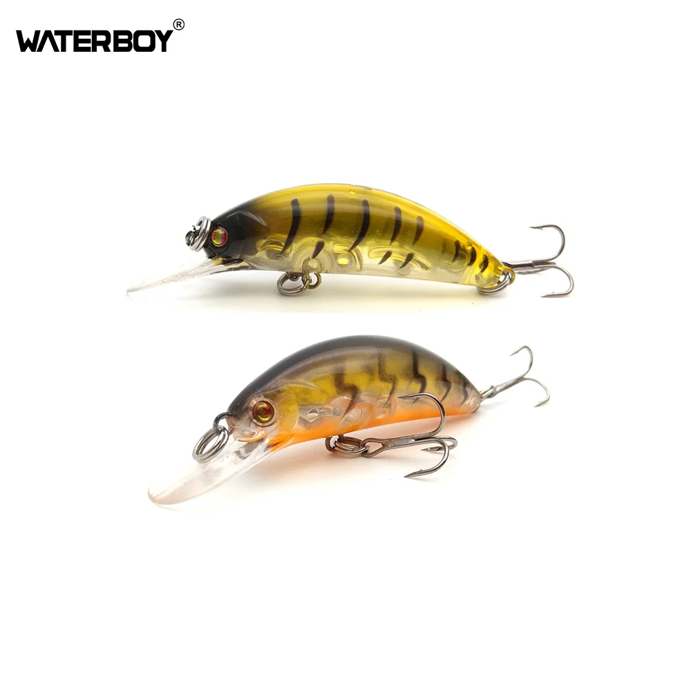 

WATERBOY Mini Minnow Fishing Lure 5cm 2.0in 4g 0.1oz Lifelike Crankbaits Topwater Floating Lures Swimming Swimbait for Bass