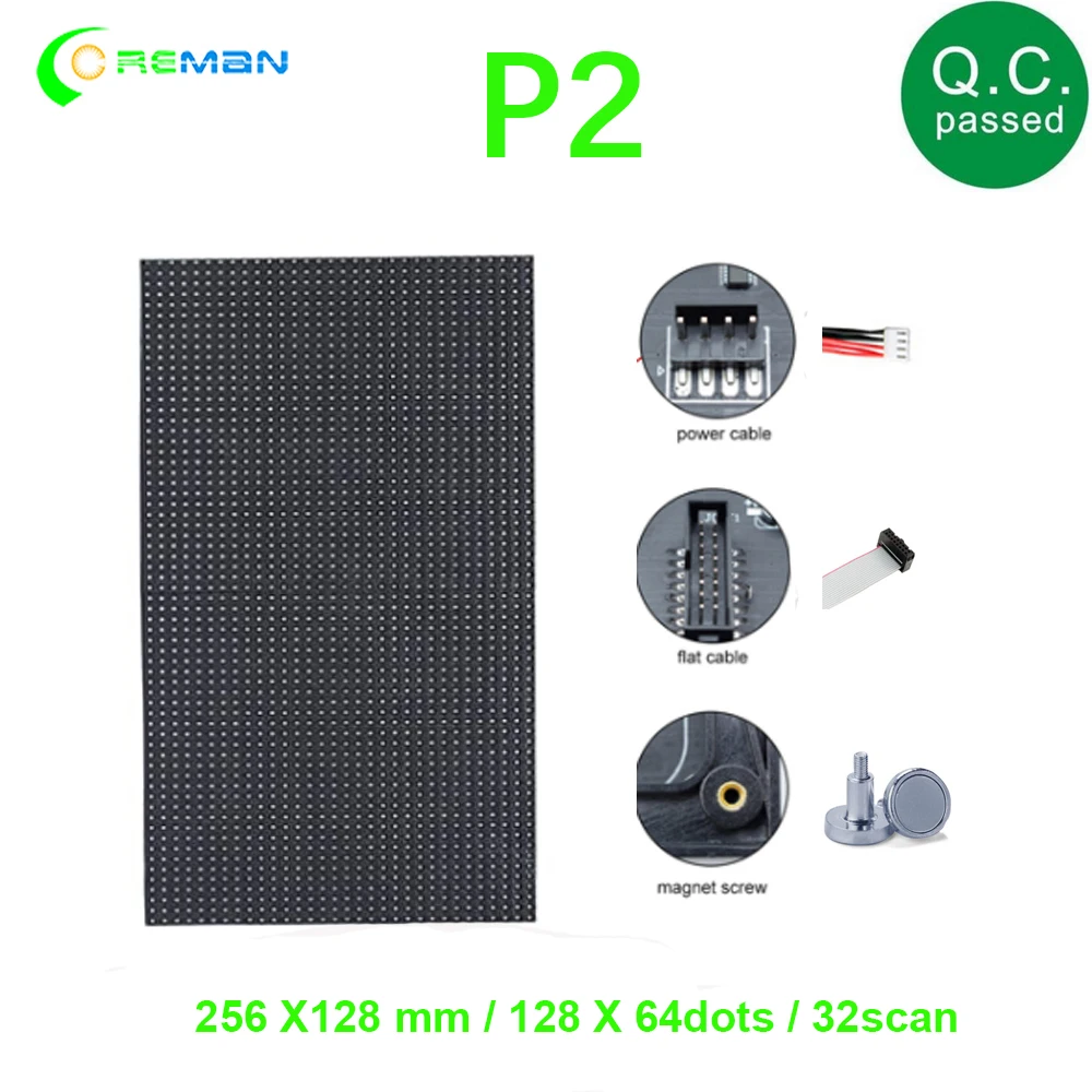 P2 внутренний SMD полноцветный светодиодный модуль дисплея x мм светодиодная