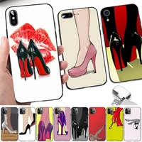 toplbpcs fashion girl high heels shoese phone case for iphone 8 7 6 6s plus x 5s se 2020 xr 11 12mini pro xs max