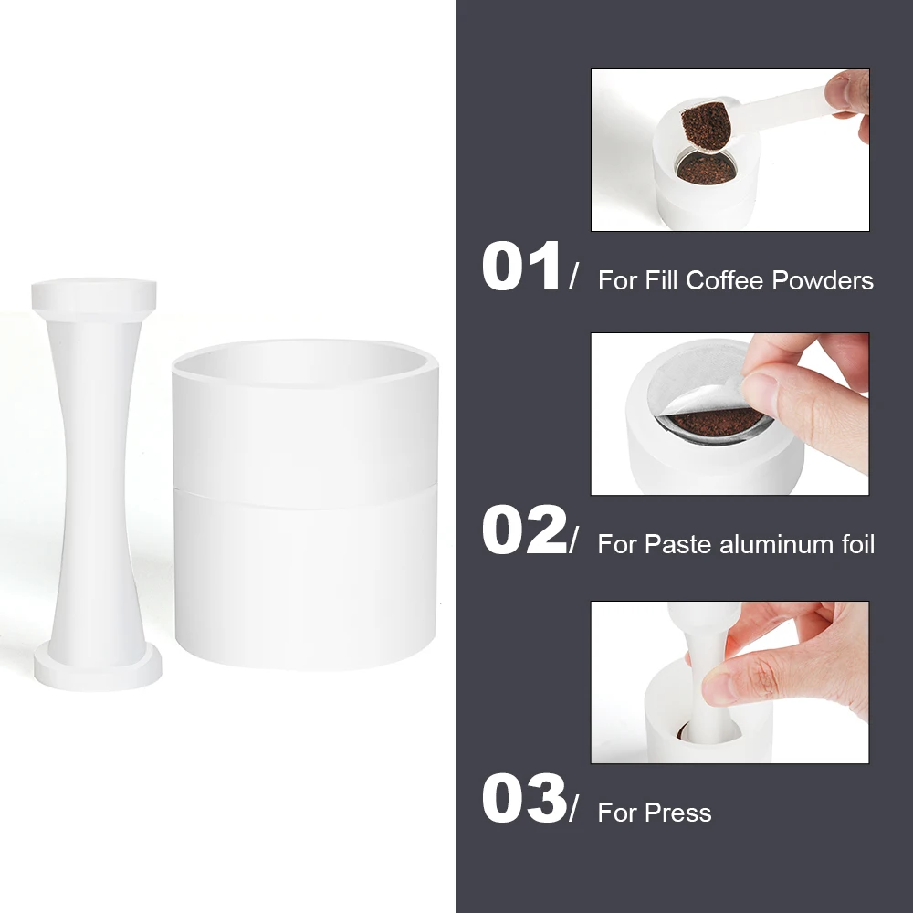 

Grade ICafilasCoffee Tool Accessories Stainless Steel Wood Handle For Nespresso Coffee Capsule Easy Operation Tamper