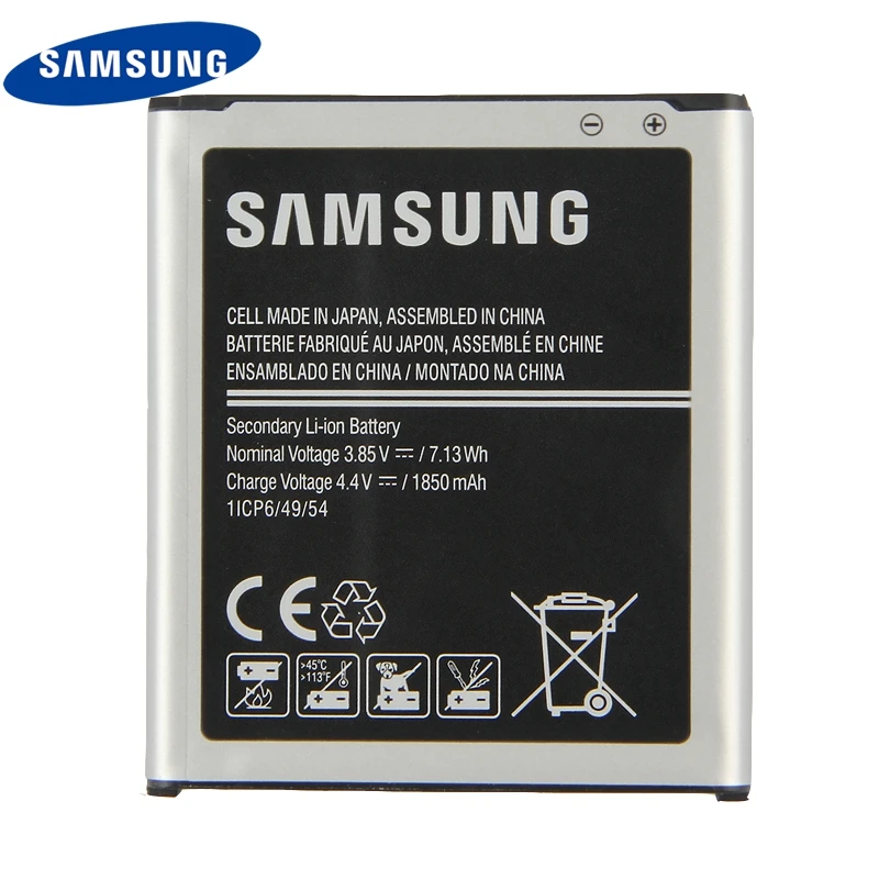 Оригинальная Аккумуляторная батарея Samsung внешняя аккумуляторная для Galaxy J1 j100