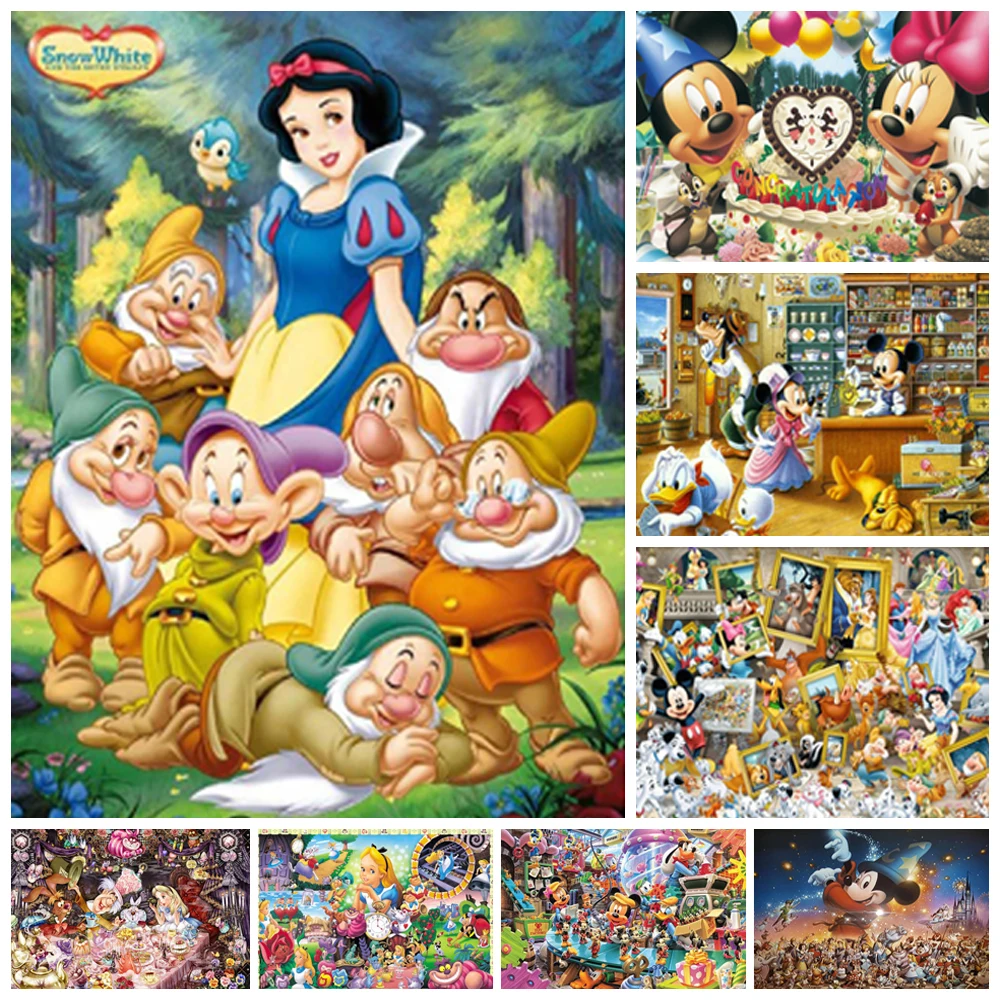 

Disney 5D DIY Diamond Painting Fairy Tale Snow White/mickey Limited New Inlaid Rhinestone Embroidery Mosaic Home Decoration