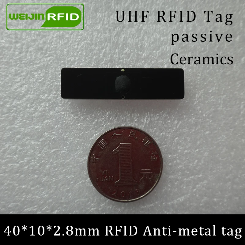 UHF RFID Анти метка 915 м 868 Alien Higgs3 EPCC1G2 6C 40*10*2 8 мм IT активы небольшой прямоугольник PCB