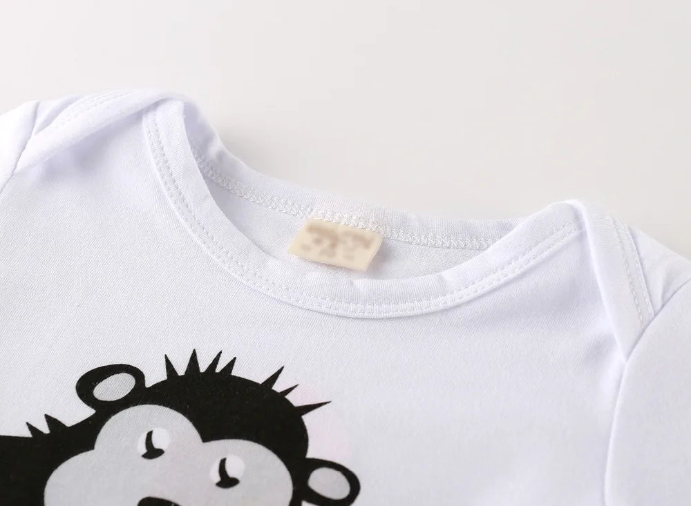 2020 New Style Baby Boys Girls Clothes Newborn Long Sleeve Cartoon orangutan and ladybug Romper+Pants+Hat 3 Pcs Infant Clothing |