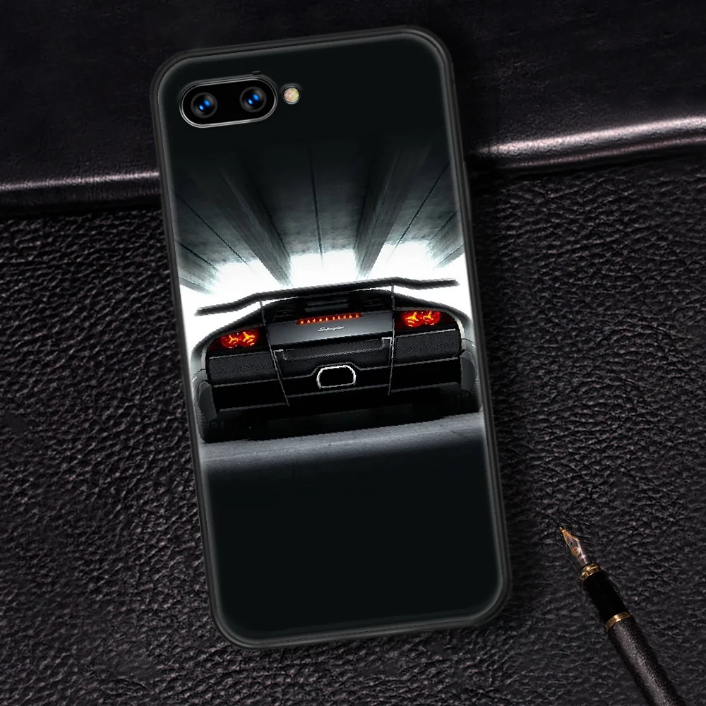 

Super Sport Car Lamborghins Phone Case Cover Hull For HUAWEI Honor 6A 7A 7C 8 8A 8S 8x 9 9x 10 10i 20 Lite Pro black Shell 3D