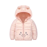 2021 russia winter autumn baby girls hooded cartoon coat rabbit ears warm toddler girls children outerwear boys kids cute jacket