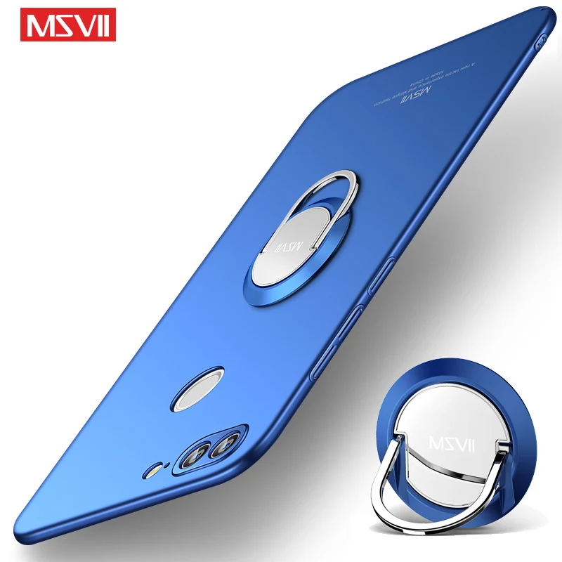 Honor 9 Lite чехол Msvii Тонкий матовый чехол для huawei Honor 9 V9 чехол Honor9 Lite чехол-держатель с кольцом для huawei Honor 9X Pro чехол s