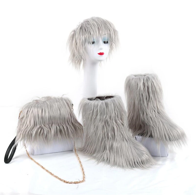 Зимние популярные женские уличные теплые ботинки из хлопка ботильоны