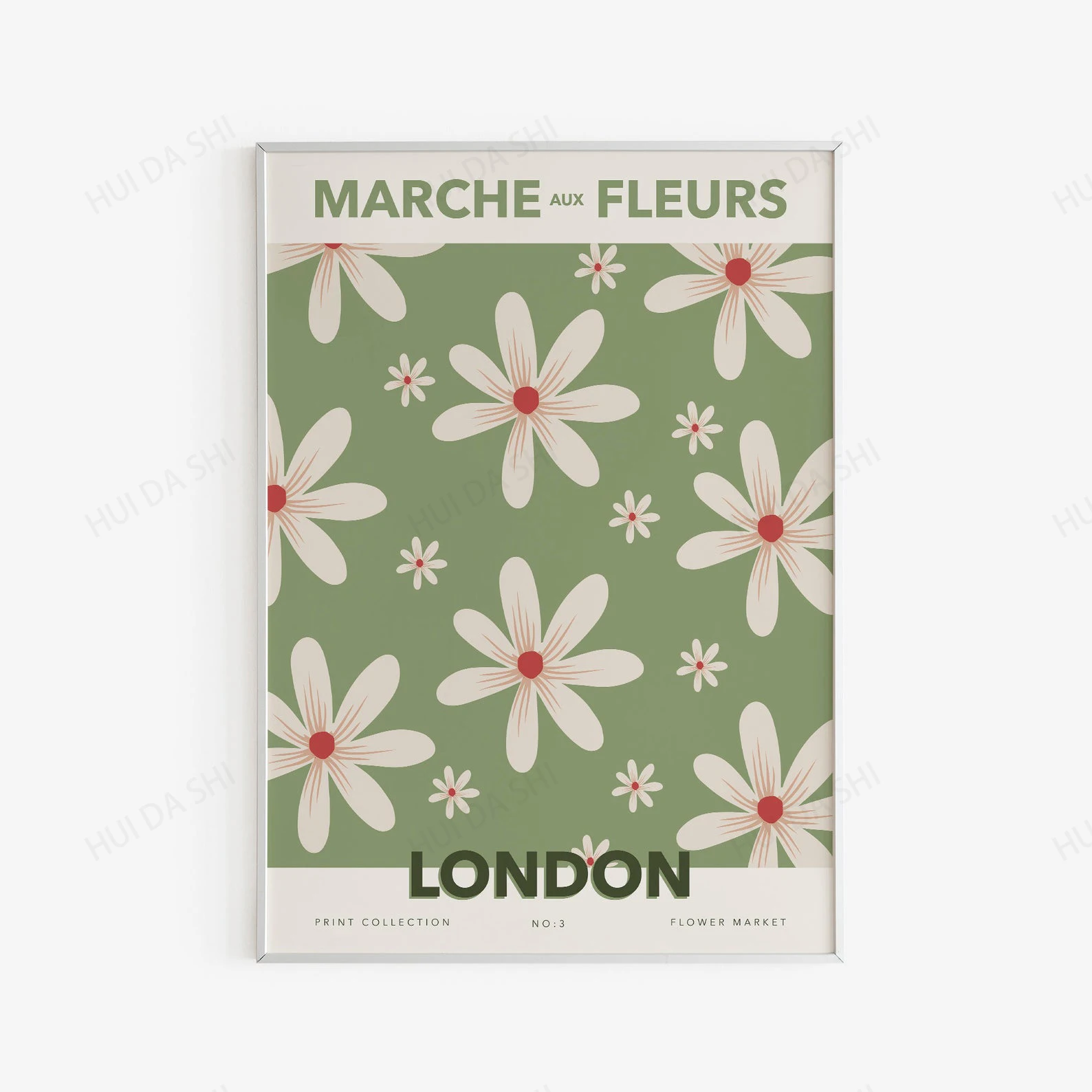 Цветочный рынок галерея стена-цветочный Печатный настенный Художественный