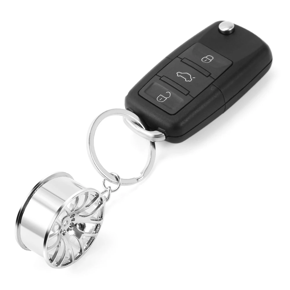 Drift Car Alloy Wheel Hubs keyring chain with Te37 design Rim Tuning Keychain for HSP94122 94123 CS D4 TT02 RC Fans | Автомобили и