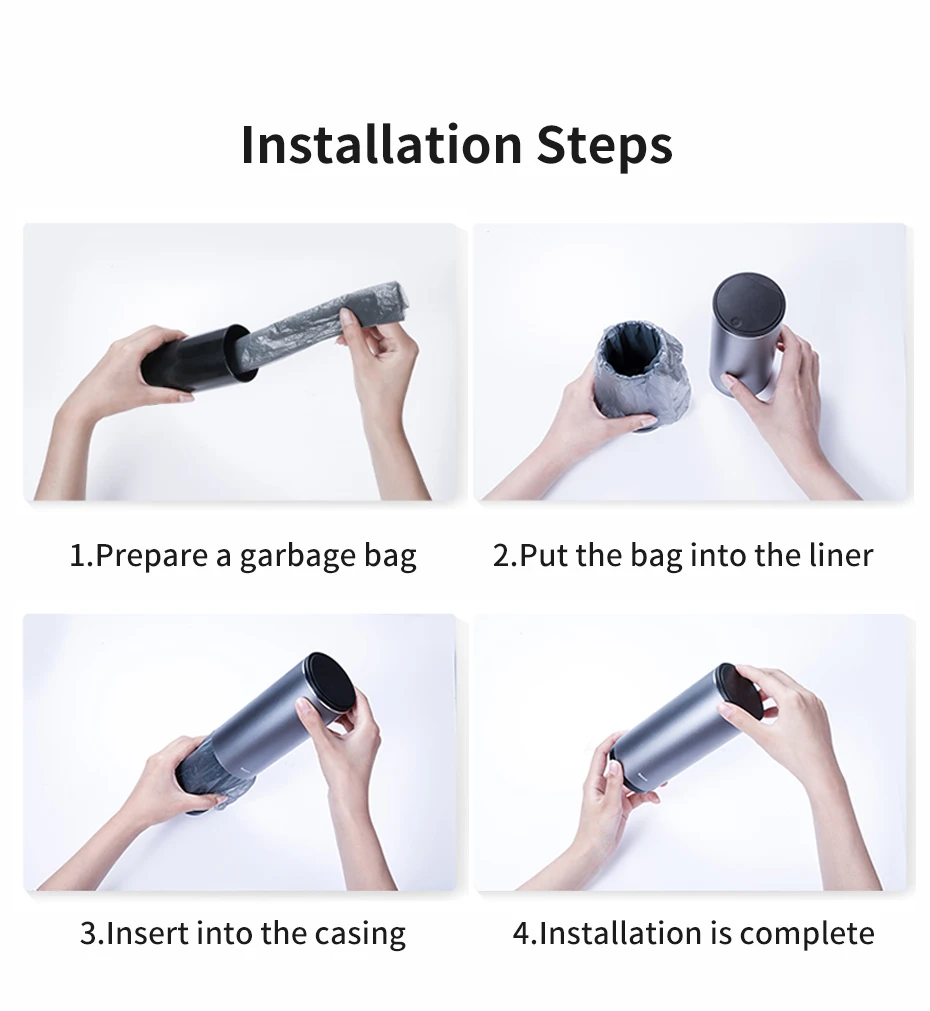 

Baseus 500ml Car Trash Can Small Auto Desktop Garbage Bin Trashcan Dust Waste Bin Ashtray Rubbish Storage Holder Compost Dustbin