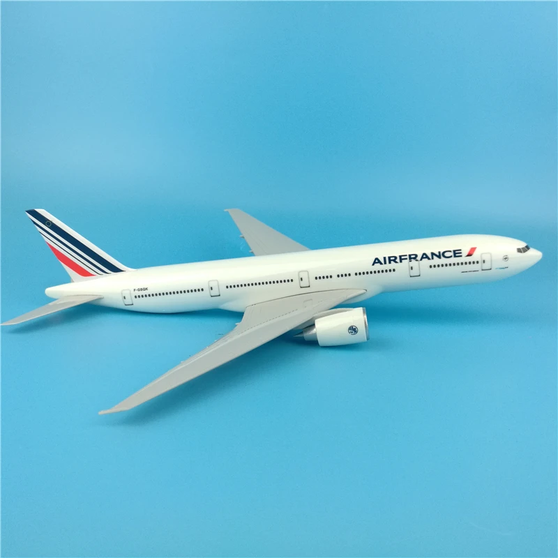 

32cm Air France Boeing 777 Simulation Static Resin Airplane Model B777 Aircraft Scale Fly Models Business Gift Souvenir Toys