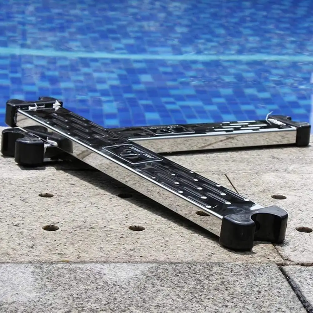 

Swimming Pool Ladder Steps Stainless Steel Replacement Anti Slip Ladder Non-Slip Pedal Swimming Pool AccessoriesWithout Armrest