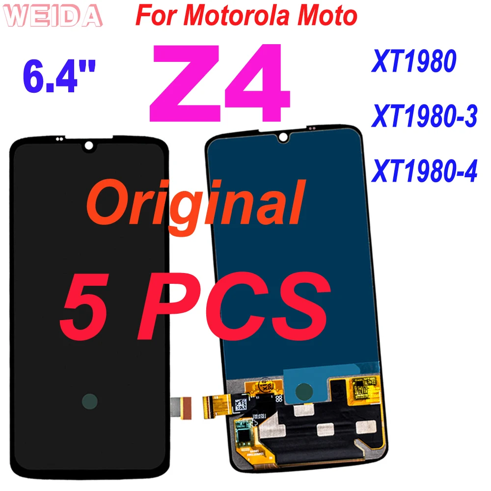 5 шт. оригинальный 6 4 ''ЖК с сенсорным экраном для Motorola Moto Z4 XT1980 3 ЖК дисплей