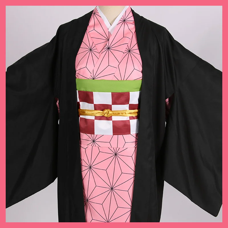 Аниме Демон Истребительница Kimetsu без Yaiba камадо Nezuko Косплэй костюм кимоно