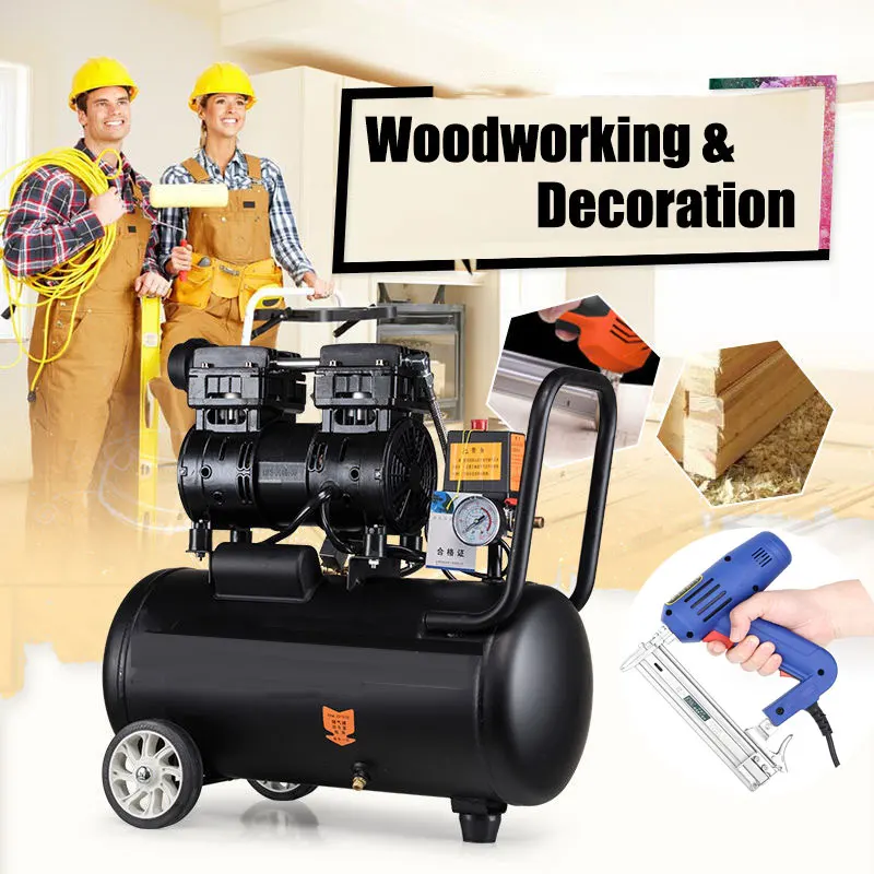 220 В/50 Гц/60 Гц/однофазный безмасляный воздушный компрессор насос маленький