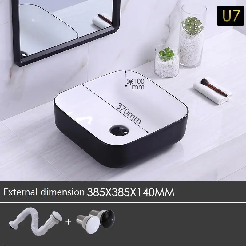 Lavagem Wastafel Mano миска для ванной комнаты Lavabo Pia Cuba Banheiro раковина для ванной комнаты - Цвет: MODEL U
