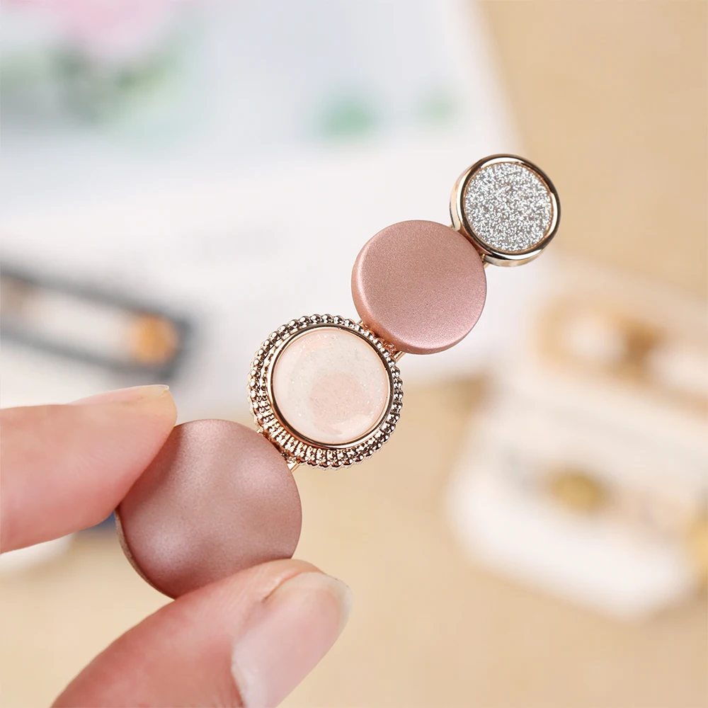 3 шт./компл. Новая мода PearlsHair зажимы ацетата шпильки геометрической формы для Для