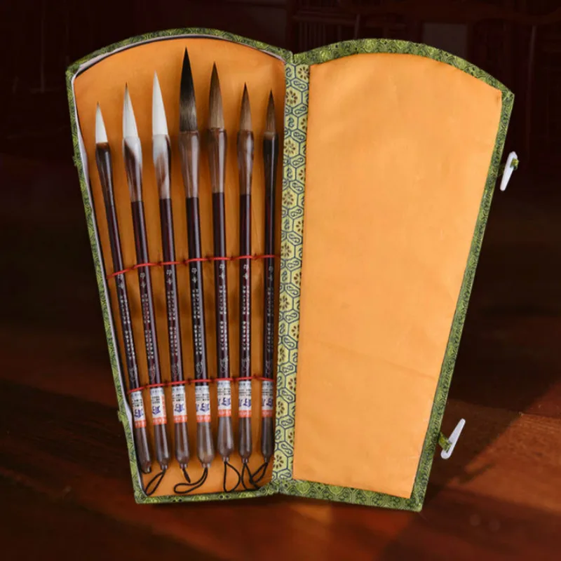 Кисти для каллиграфии с несколькими волосками 7 шт. | Канцтовары офиса и дома