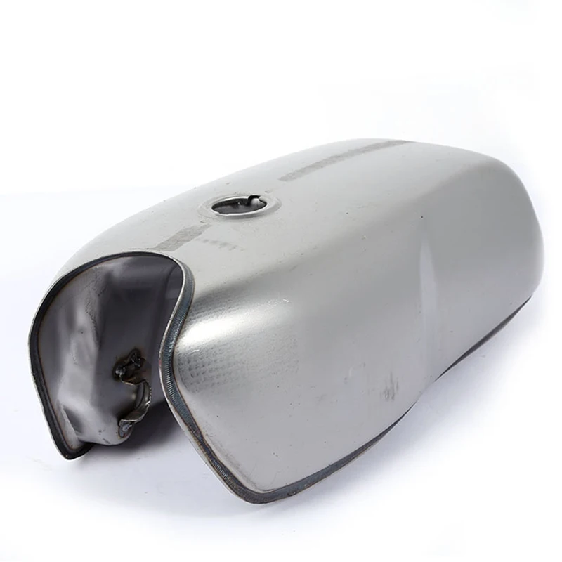 Handmade 9L Vintage Cafe Racer Motorcycle Fuel Tank Bare Steel with Thick Iron Cap Switch For YAMAHA RD50 RD350 Honda CG125 | Автомобили и