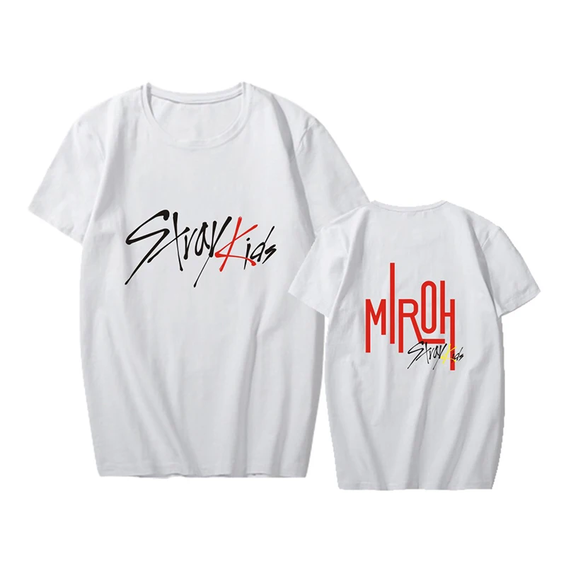 K pop Stray Kids альбом <miseng> поддерживающая Футболка модная Kpop бродящая Детская