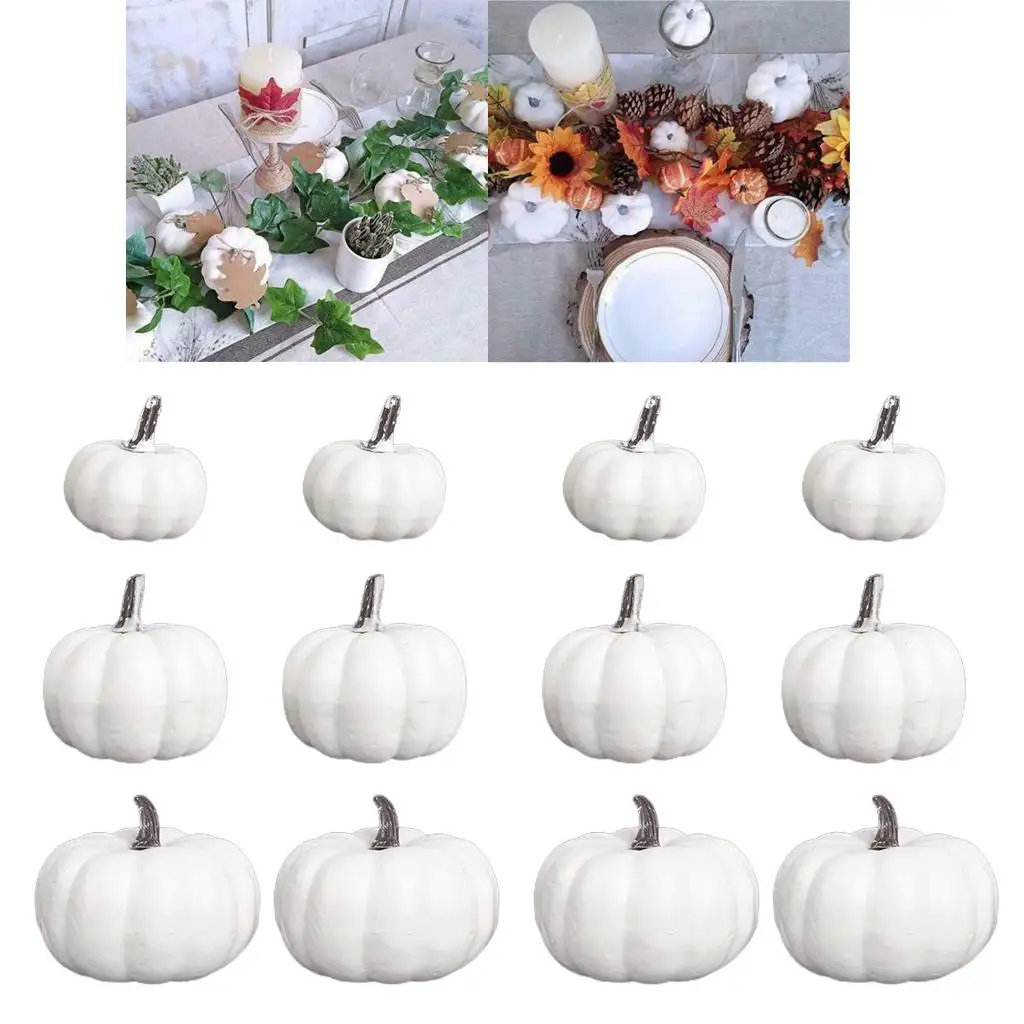 

12Pcs Simulation Vegetables Pumpkin Model Artificial Fruit Hotel Home Decoration Teaching Props Halloween Party Decor Ornament