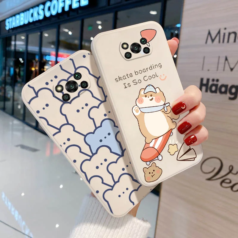 

Mi 11 Lite Case For Poco X3 Pro M3 F3 Case Silicon Funda Xiaomi Redmi Note 10 Pro 9 8 7 9S 10S 8T Capa Redmi 9C with NFC Covers