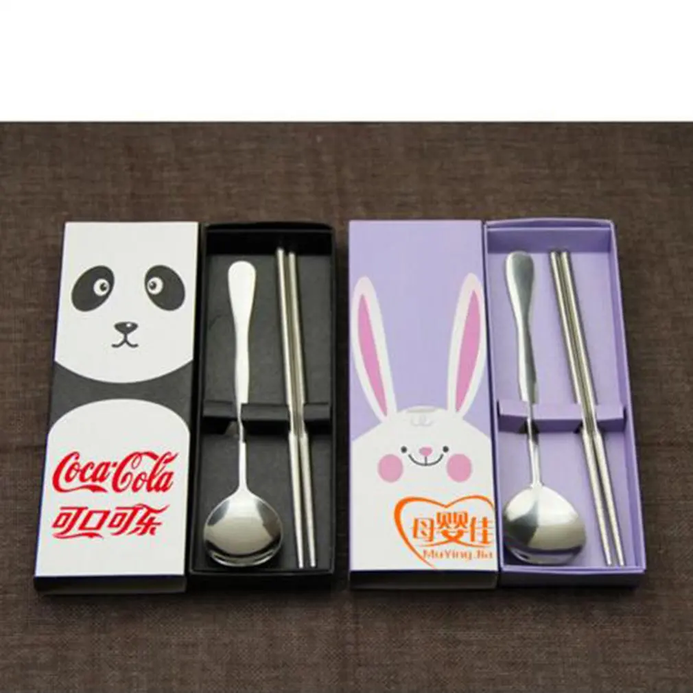 2 шт./компл. практичный дизайн Нержавеющая сталь для детей и взрослых ложка