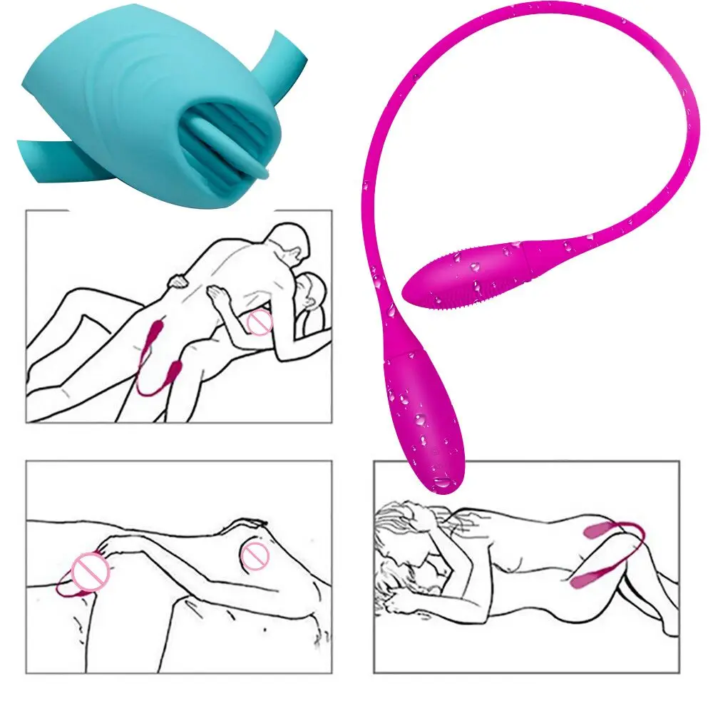 Sex Toys Double Dildo Anal Vibrator Men Women Clitoris Stimulator Tongue Butt Plug Vibrating Eggs Adult Rechargeable Masturbator | Красота и