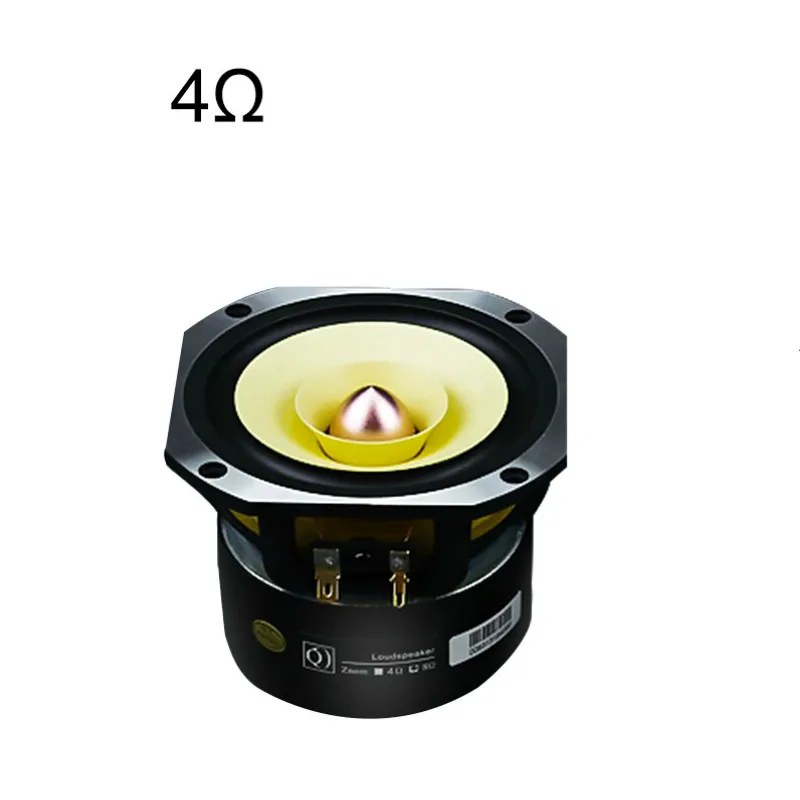 Square 4 Ohm Speaker AIYIMA 4 дюйма аудио полный диапазон динамик драйвер 25 Вт Средняя частота HIFI усилитель звука динамик блок для домашнего кинотеатра громкий динамик - Цвет: Square 4 Ohm Speaker