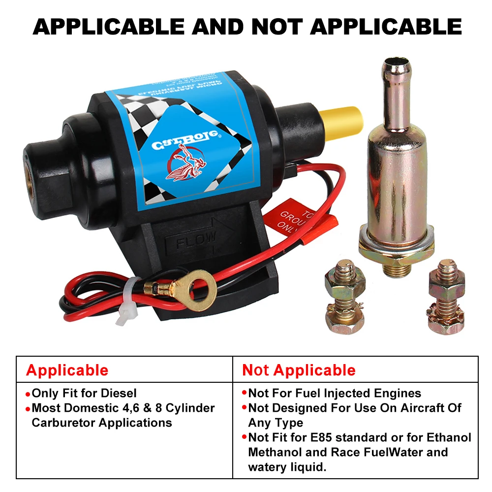 Высокопроизводительный электрический топливный насос для использования с