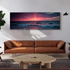 Braised Cloud Sunset Canvas художественные плакаты и принты Seascape Modern Canvas настенные картины Art Beach Pictures For Bed Room