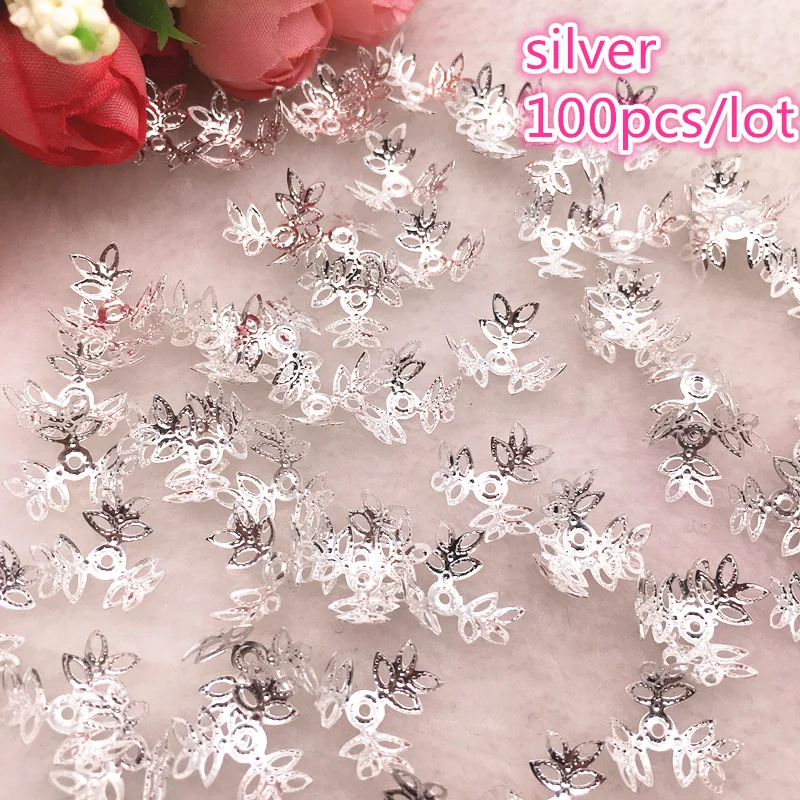 100 шт./лот позолоченные бусины разделители для бусин|Ювелирная фурнитура и