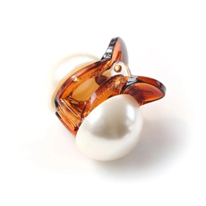 

Fashion Big Pearls Hair Claw Mini Round Flower Hair Crab Clips Styling Make up Tool Women Girls Hair Accessories Headwear