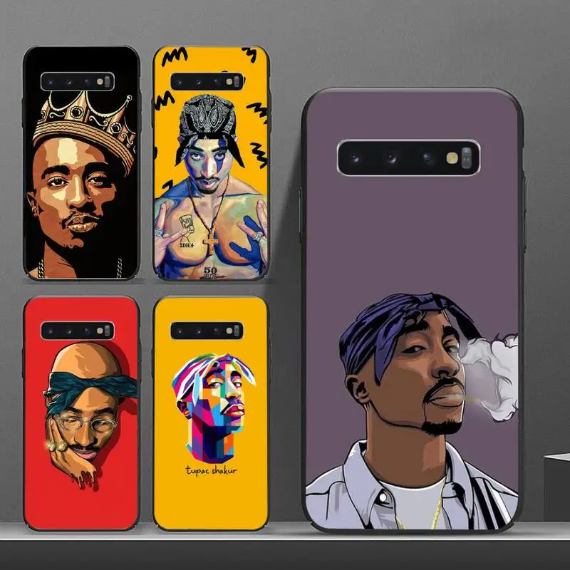 

Rapper 2pac Tupac pattern Phone Case For Samsung galaxy S 8 9 10 20 21 30 A 30 50 51 70 note 10 plus Ultra 5g