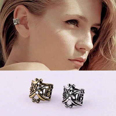 2 шт. винтажные простые u образные ушные манжеты не пирсинг клипсы серьги