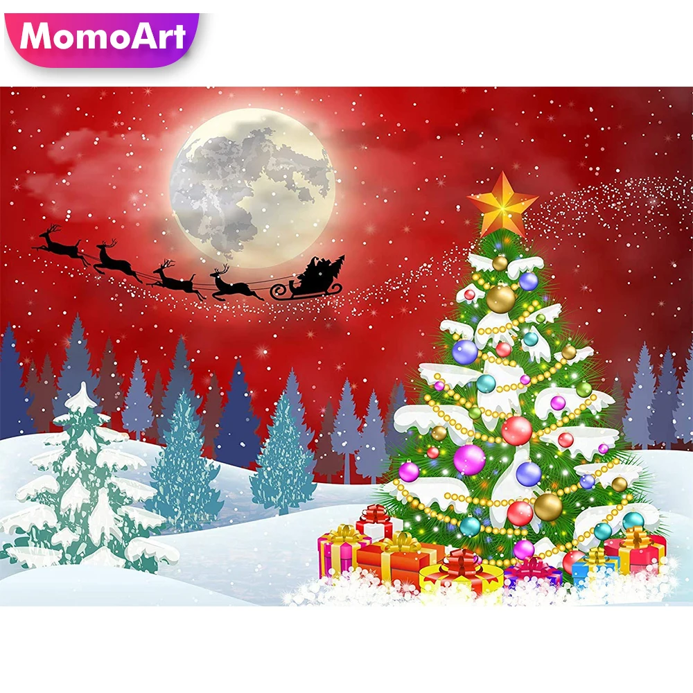 MomoArt бриллиантовый рисунок Рождество Tree Новое поступление бриллиантовая мозаика