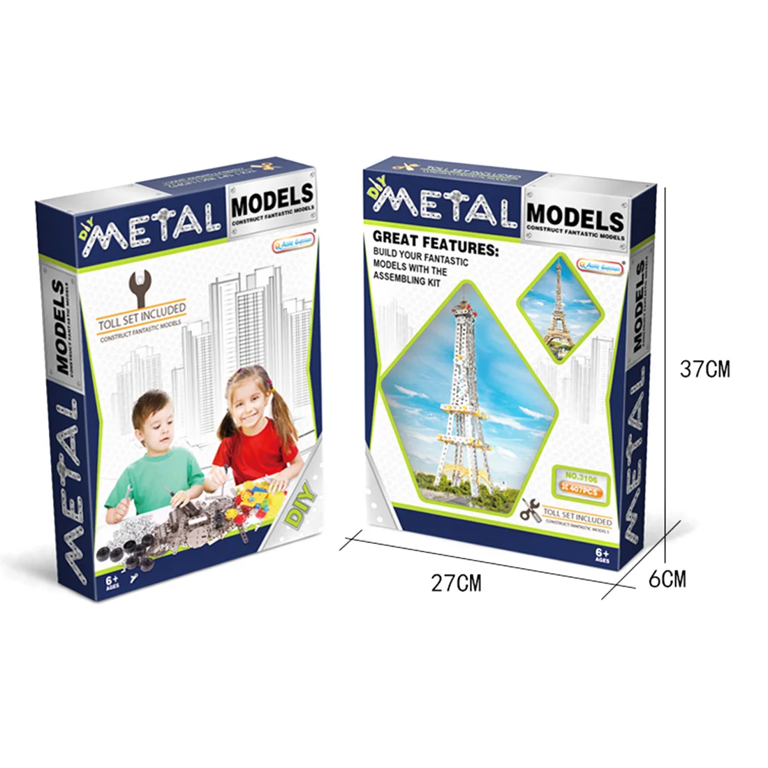 

552Pcs 3D Metal Puzzle Model Kit Assembly Building Block Toy Figures For Children Adult Creative Gifts- Burj Al Arab