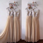 ANGELSBRIDEP v-образный вырез длинное платье подружки невесты платья Vestido Da Dama De Honra Bling Sequinофициальная Свадебная вечеринка для выпускного вечера горячая распродажа