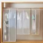 3D чехол для одежды на молнии, для хранения одежды, вешалка для шкафа, чехол для одежды, пылезащитный мешок, подвесной органайзер 1P