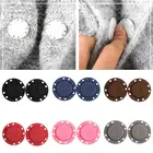 1 пара круглых однотонных магнитных застежек, пластиковые магнитные невидимые скрытые кнопки для пальто, мешков, пряжки на присоске, подарочная коробка