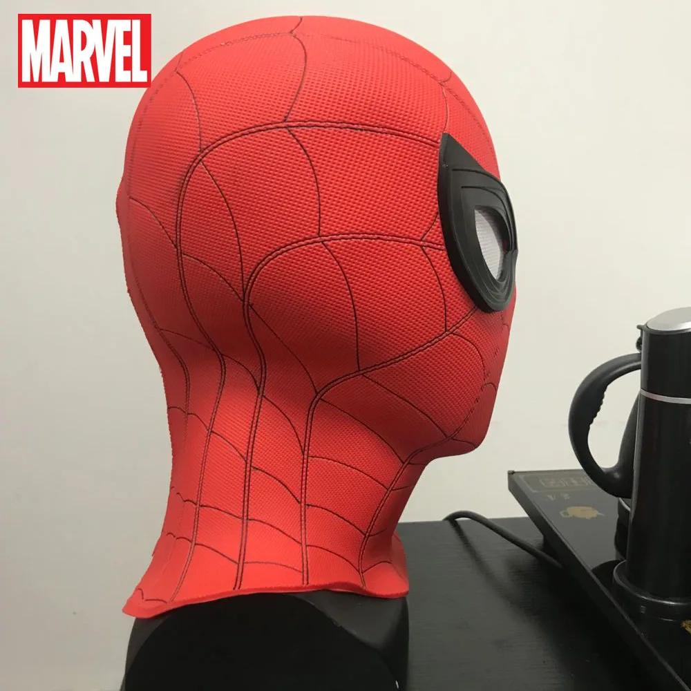 Disney Spiderman Heroes Expedition Headgear Mask PVC Black Stealth Battlesuit Marvel Hat Caps for Men | Аксессуары для одежды