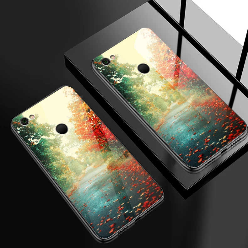 Чехол из закаленного стекла для Xiaomi 5X6X8 9 SE A1 A2 Lite TPU Capa для Redmi Note 4x 5A 6 7 Pro Prime роскошный противоударный жесткий чехол - Цвет: H111